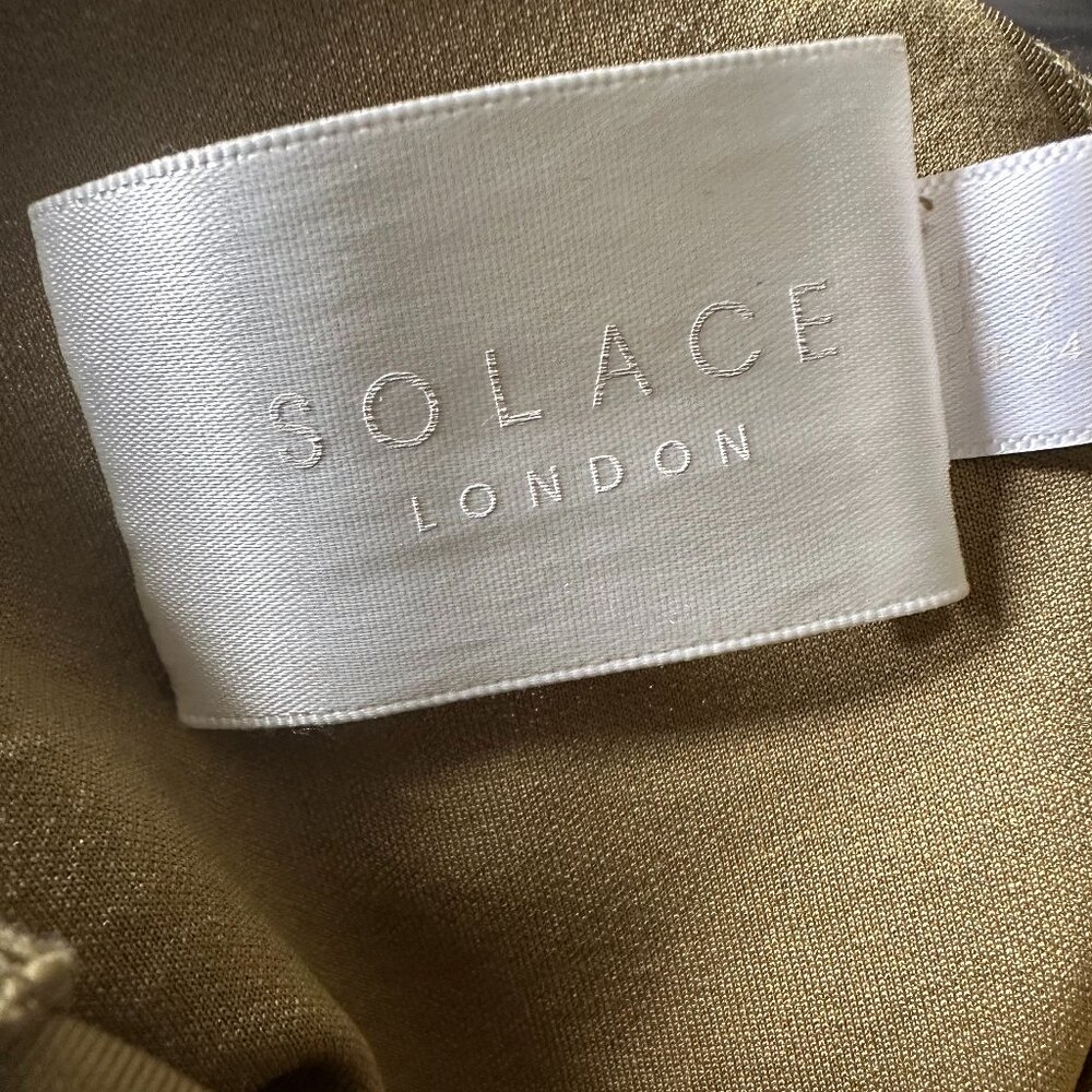 Solace London Petch Maxi Dress in Army/Olive Green - Size 2 - Picture 9 of 11